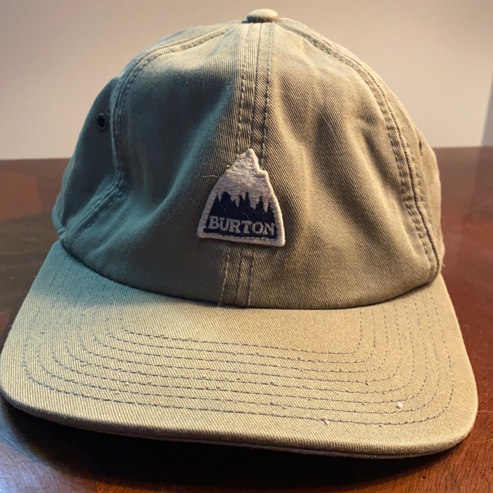 Burton leather strap hat